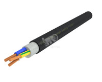 Кабель силовой ВВГнг(А)-LSLTx 3х2.5 (N.PE)-0.660 однопроволочный (бухта) (АЛЮР)