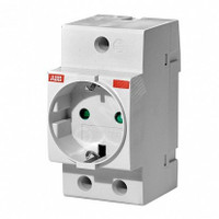 Розетка щитовая немецкий стандарт M1175 (ABB) 2CSM210000R0721