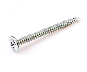 Саморез металл/металл 4.2х50 сверлоконечный цинк 100 шт (Крепдил) screw-m-4.2x50s-100