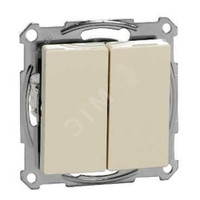 M-Trend Выключатель двухклавишный в рамку бежевый (Schneider Electric) MTN3115-1344