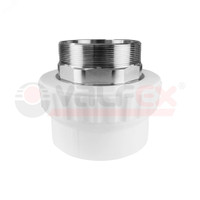 Муфта переходная НР под ключ  PPR 40x11/2 белая (Valfex) 10135240