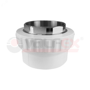 Муфта переходная ВР под ключ  PPR 40x11/2 белая (Valfex) 10134240