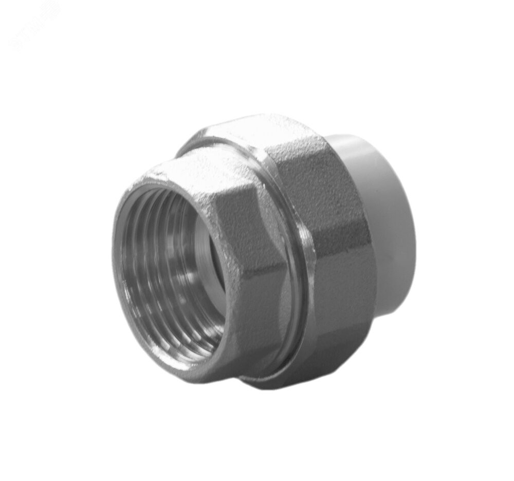 Муфта полипропиленовая PPR разъемная ВР 20x1/2' (Политэк) 9801002012