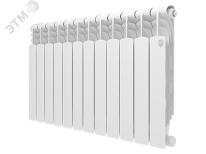 Радиатор биметаллический секционный 500/80/12 боковое подключение (Royal Thermo) RTRB250012