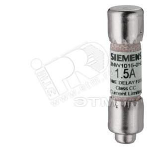 Вставка плавкая цилиндрическая СС CLASS 15А инерционная (SIEMENS) 3NW1150-0HG