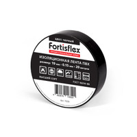 Изолента ПВХ 19х0.15х20 (черн) (10 шт) (Fortisflex) 71236