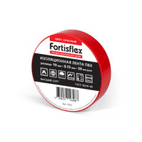 Изолента ПВХ 19х0.15х20 (красн) (10 шт) (Fortisflex) 71234