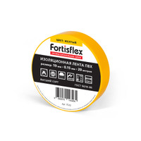 Изолента ПВХ 19х0.15х20 (желт) (10 шт) (Fortisflex) 71232