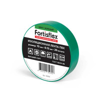 Изолента ПВХ 15x0.13х20 (зел) (10 шт) (Fortisflex) 90806