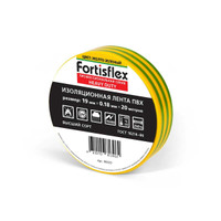 Изолента ПВХ Heavy Duty 19х0.18х20 (ж/з) (10 шт) (Fortisflex) 90823