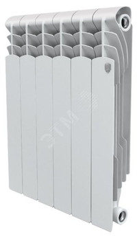 Радиатор биметаллический секционный 500/80/ 4 боковое подключение (Royal Thermo) RTRB50004