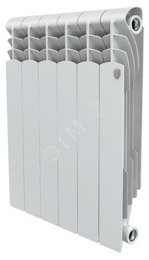 Радиатор биметаллический секционный 500/80/ 4 боковое подключение (Royal Thermo) RTRB50004