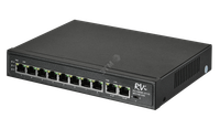 Коммутатор неуправляемый 10 портов  RJ45 11 100 Мб/с PoE 120Вт (RVI) RVi-1NS08F-2T (1G)
