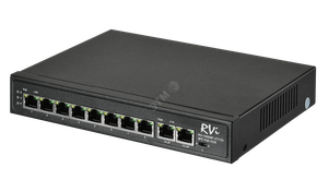 Коммутатор неуправляемый 10 портов  RJ45 11 100 Мб/с PoE 120Вт (RVI) RVi-1NS08F-2T (1G)