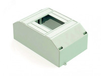 Корпус пластиковый навесной 2-4 модуля IP30 БЕЛЫЙ ЩРН-П-2/4 (Dekraft) 31031DEK