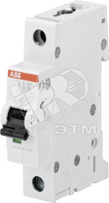 Выключатель автоматический однополюсный 16А В S201 6кА (ABB) 2CDS251001R1165