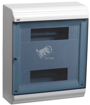 Щит распределительный навесной ЩРн-П-24 пластиковый прозрачная дверь IP41 PRIME (IEK) MKP82-N-24-41-10