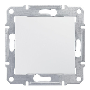 Sedna Переключатель одноклавишный в рамку белый схема 6 (Schneider Electric) SDN0400121
