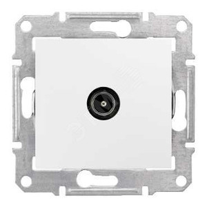 Sedna Розетка телевизионная TV оконечная 1дБ в рамку белая (Schneider Electric) SDN3201621