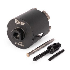 Коронка SF-72/65 5T с адаптером SDS-Plus серия ПРОФИ (КВТ) 102561