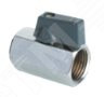 Кран шаровой мини хром ВВ 1/2 Н (AQUALINK) 01316