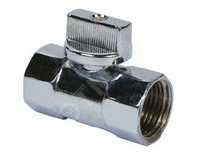 Кран шаровой мини хром ВВ 1/2 Н Cr хром. ручка (AQUALINK) 01320