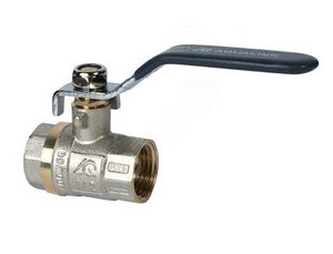 Кран шаровой ВВ 1 1/2 ручка никелированный (AQUALINK) 01147