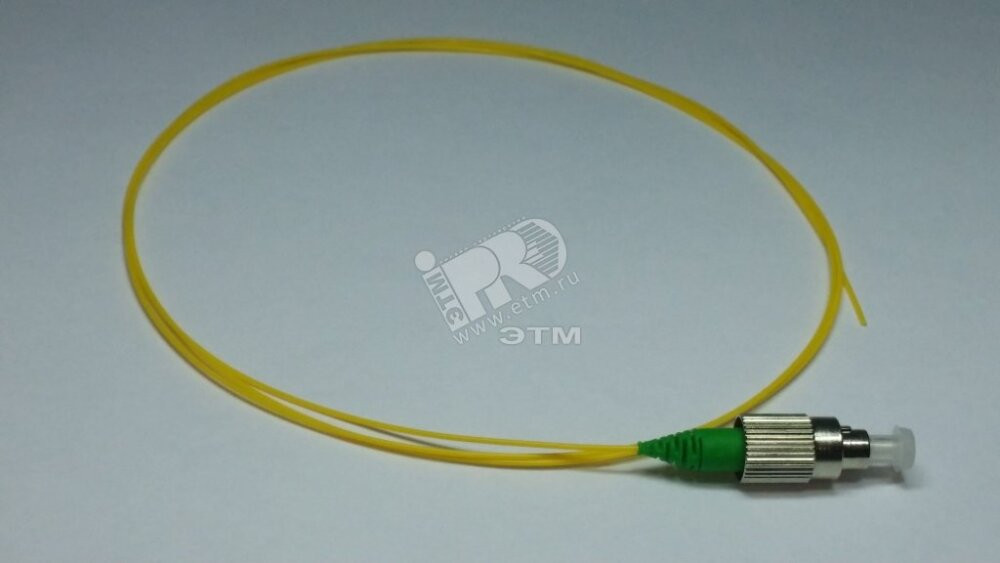 Шнур оптический монтажный 9/125 FC/APC 1 метр     (pigtail) (ИнфоТелеком) Pt-FC/APC-1м
