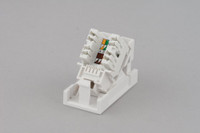 Розетка (Вставка) 45х225 (аналог Mosaic) с наклонным модулем RJ-45 категории 5е (Hyperline) 35210