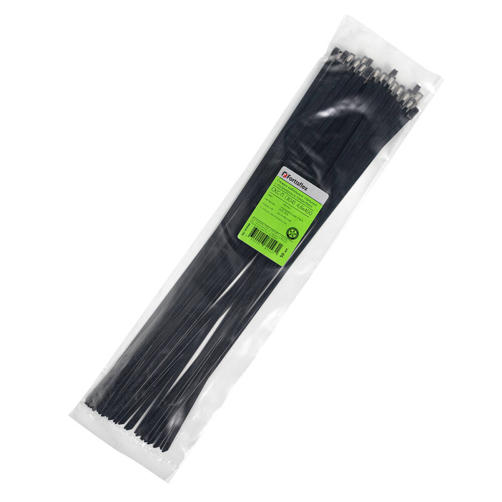 Стяжка стальная СКС-П (304) 4.6х400 (50шт) (Fortisflex) 103088