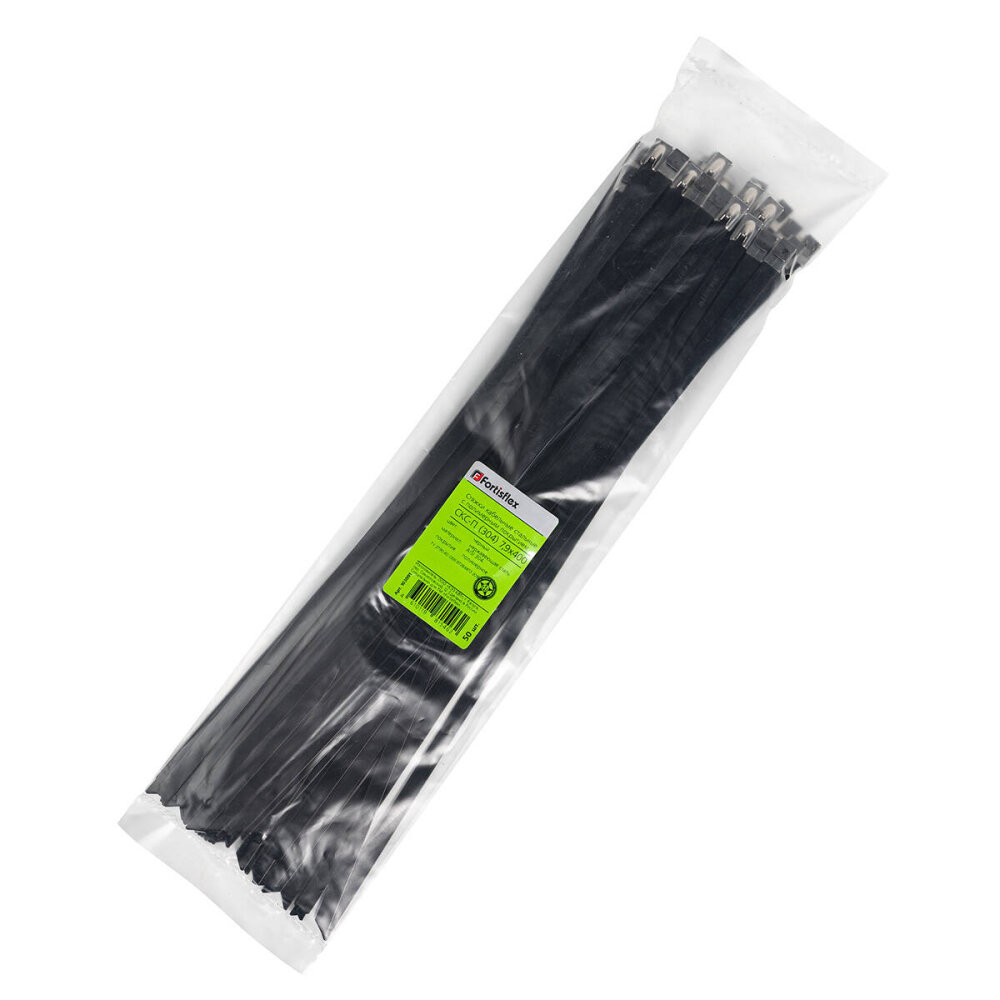 Стяжка стальная СКС-П (304) 7.9х400 (50шт) (Fortisflex) 103091