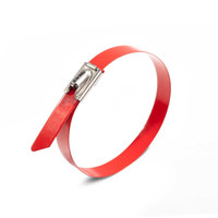 Стяжка стальная СКС-П (316) 7.9х200 (красн) (100 шт) (Fortisflex) 83072