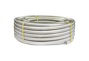 Труба гофрированная из нержав стали SS304 20А, отожженная, 10м (Stahlmann) 2217463