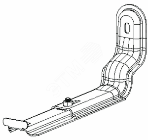 Кронштейн настенный регулируемый белый (MEKA) 1431561