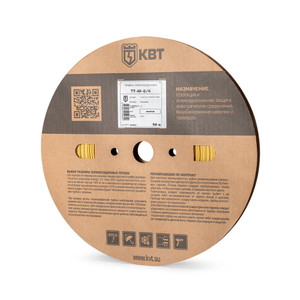 Трубка термоусадочная ТТ-М-8/4 желт (50 м) (КВТ) 89571