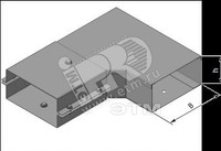 Короб угловой горизонтальный У1109 У3 (Завод ЭМИ Красноярск) У1109У3
