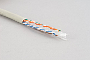 Витая пара U/UTP кат 6 4 пары 23 AWG LSZH серый 305м (Hyperline) UUTP4-C6-S23-IN-LSZH-GY-305