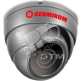 Видеокамера 520/530ТВЛ цветная купольная с ИК подсветкой до 15м (Germicom) VRX-550 (36-16)