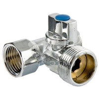 Кран шаровой 1/2'x3/4'x1/2' для подключения санитарных приборов (VALTEC) VT.256.N.04