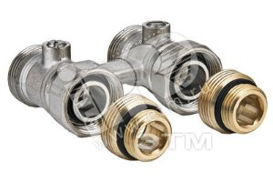 Узел для нижнего подключения радиатора 1/2'x3/4' евроконус (комплект) (VALTEC) VT.345K.N.E04