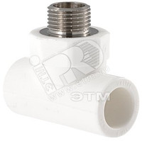 Тройник комбинированный 32x1/2' НР полипропиленовый PPR белый (VALTEC) VTp.733.0.03204