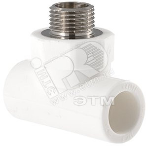 Тройник комбинированный 32x1/2' НР полипропиленовый PPR белый (VALTEC) VTp.733.0.03204