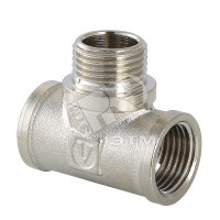 Тройник ВНВ 3/4'х3/4'х3/4' переходной, никелированный (VALTEC) VTr.132.N.0005
