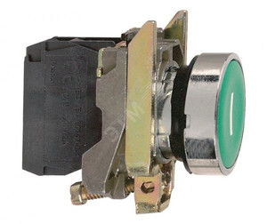 Кнопка зеленая без фиксации 22 мм 1но (Schneider Electric) XB4BA31