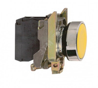 Кнопка желтая без фиксации 22 мм 1но (Schneider Electric) XB4BA51