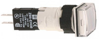Лампа сигнальная 16ММ 12-24В белая квадратная (Schneider Electric) XB6CV1BB