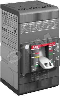Выключатель автоматический трехполюсный XT1B 160 TMD 25-450 F F (ABB) 1SDA066801R1