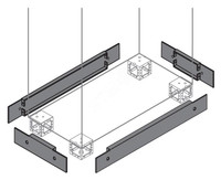 Фланец цоколя 100х800мм (2шт) (ABB) ZN8000